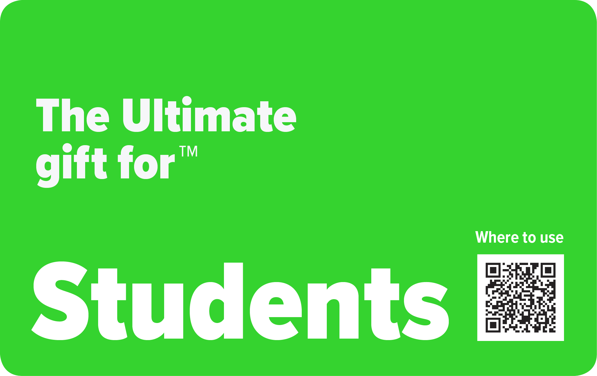 Ultimate Student Gift Card
