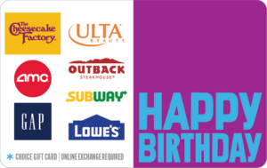 Happy Birthday Gift Cards