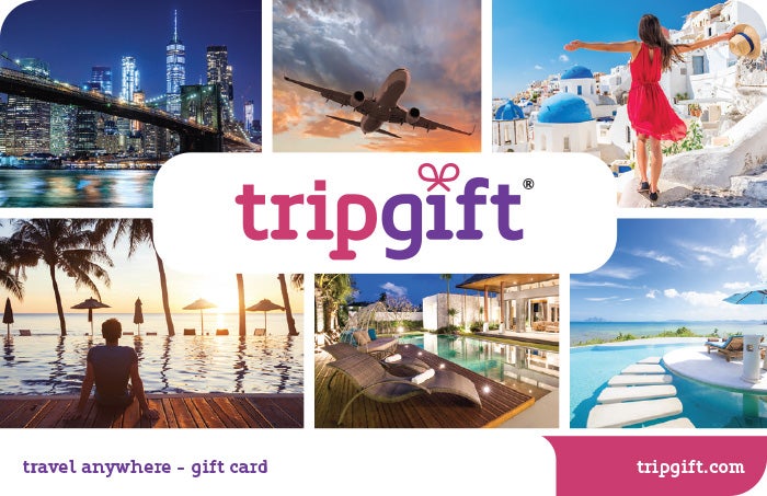 Tripgift travel anywhere gift card